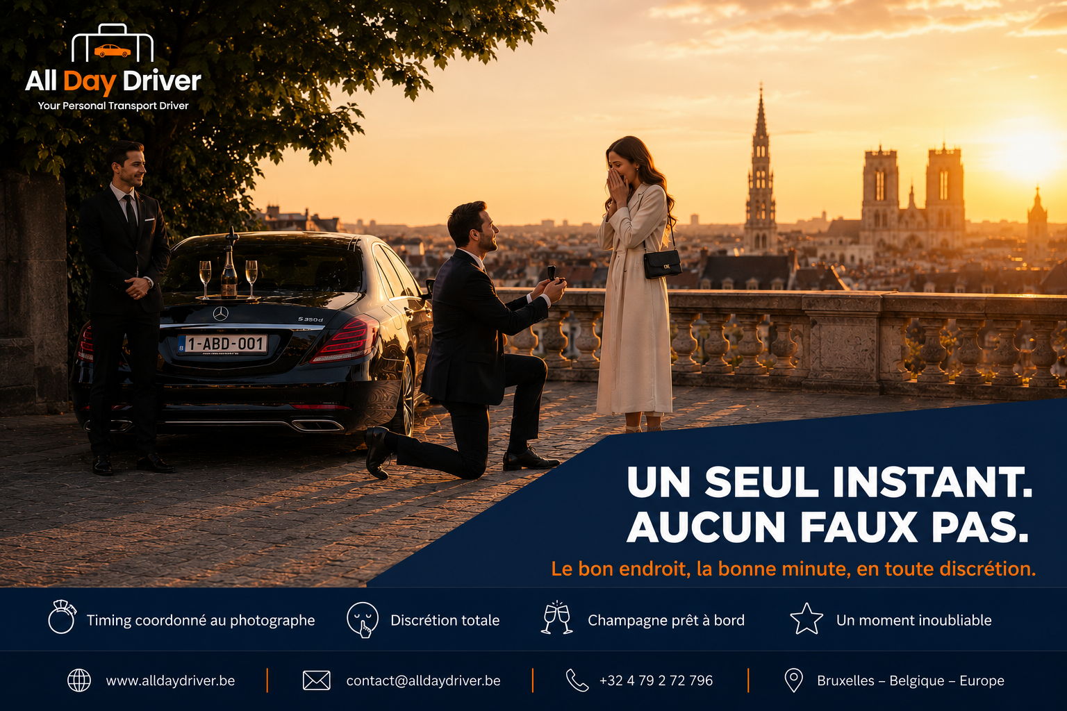 Demande en mariage : soigner chaque détail, y compris le trajet