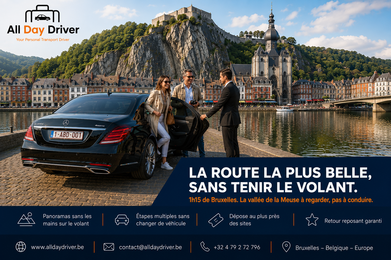 Dinant et la vallée de la Meuse : road trip sans stress au volant