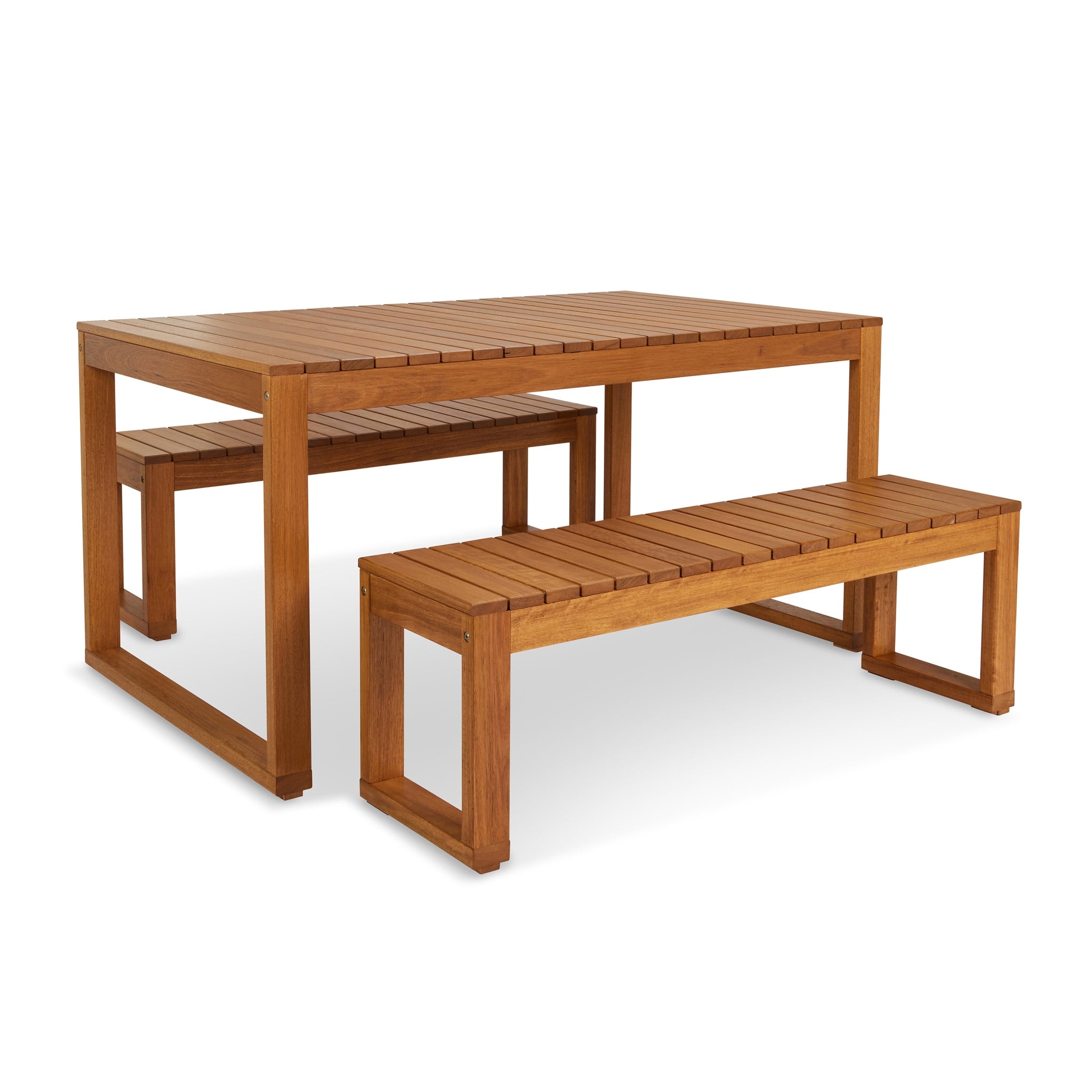 3 piece Outdoor Timber Dining Set - Exemplar Design