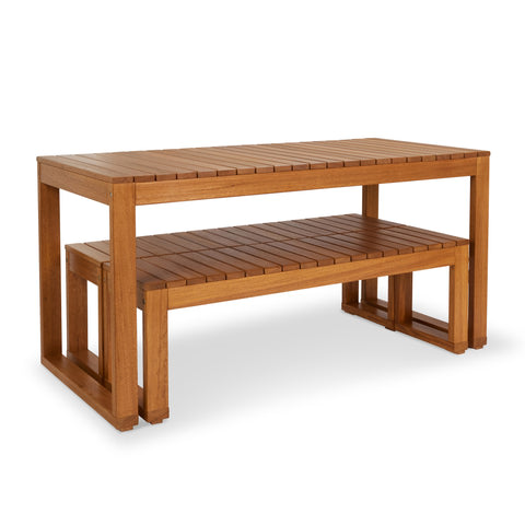 3 piece Outdoor Timber Dining Sets