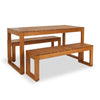 3 piece Outdoor Timber Dining Set - Slim Line Design