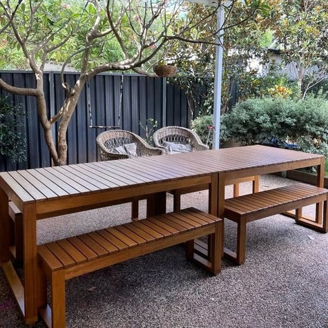 Large Outdoor Timber Dining Sets