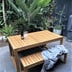 3 piece Outdoor Timber Dining Set - Exemplar Design