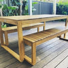 3 piece Outdoor Timber Dining Set - Exemplar Design