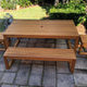 5 Piece Outdoor Timber Dining Set - Venetian Design