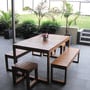 5 piece Outdoor Timber Dining Set - Exemplar Design