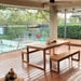 3 piece Outdoor Timber Dining Set - Exemplar Design