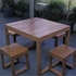 5 Piece Cafe Indoor & Outdoor Timber Dining Set