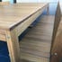 3 piece Outdoor Timber Dining Set with backs - Exemplar Design