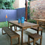 5 piece Outdoor Timber Dining Set - Exemplar Design