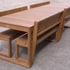 Large Outdoor Timber Dining Sets - The Entertainer Design with Backs