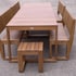 Large Outdoor Timber Dining Sets - The Entertainer Designs with backs and end stools