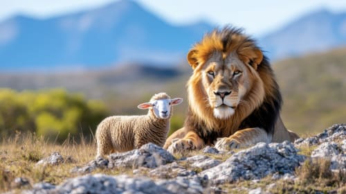 Image associated with Lions and Lambs