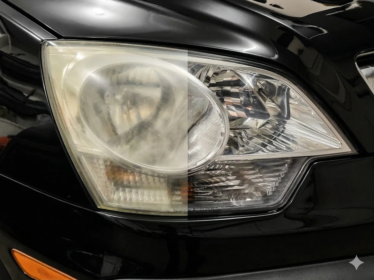 Dobson Headlight Restoration — detailing & protection in Lethbridge, Alberta