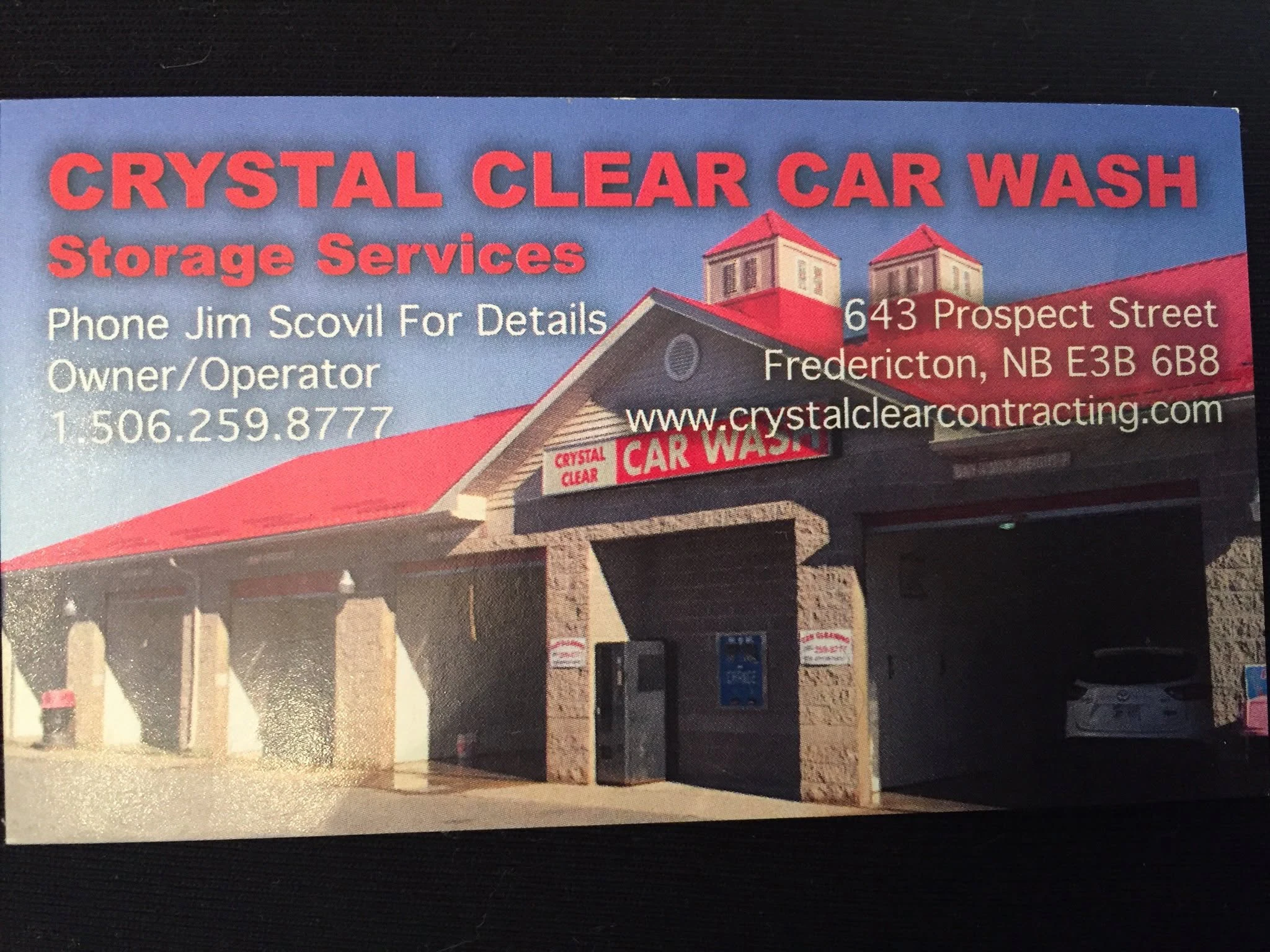 Crystal Clear Car Wash logo — detailing & protection in Fredericton, New Brunswick