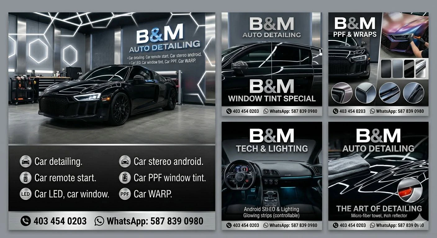 B&M Auto detailing — general repair & maintenance in Calgary, Alberta