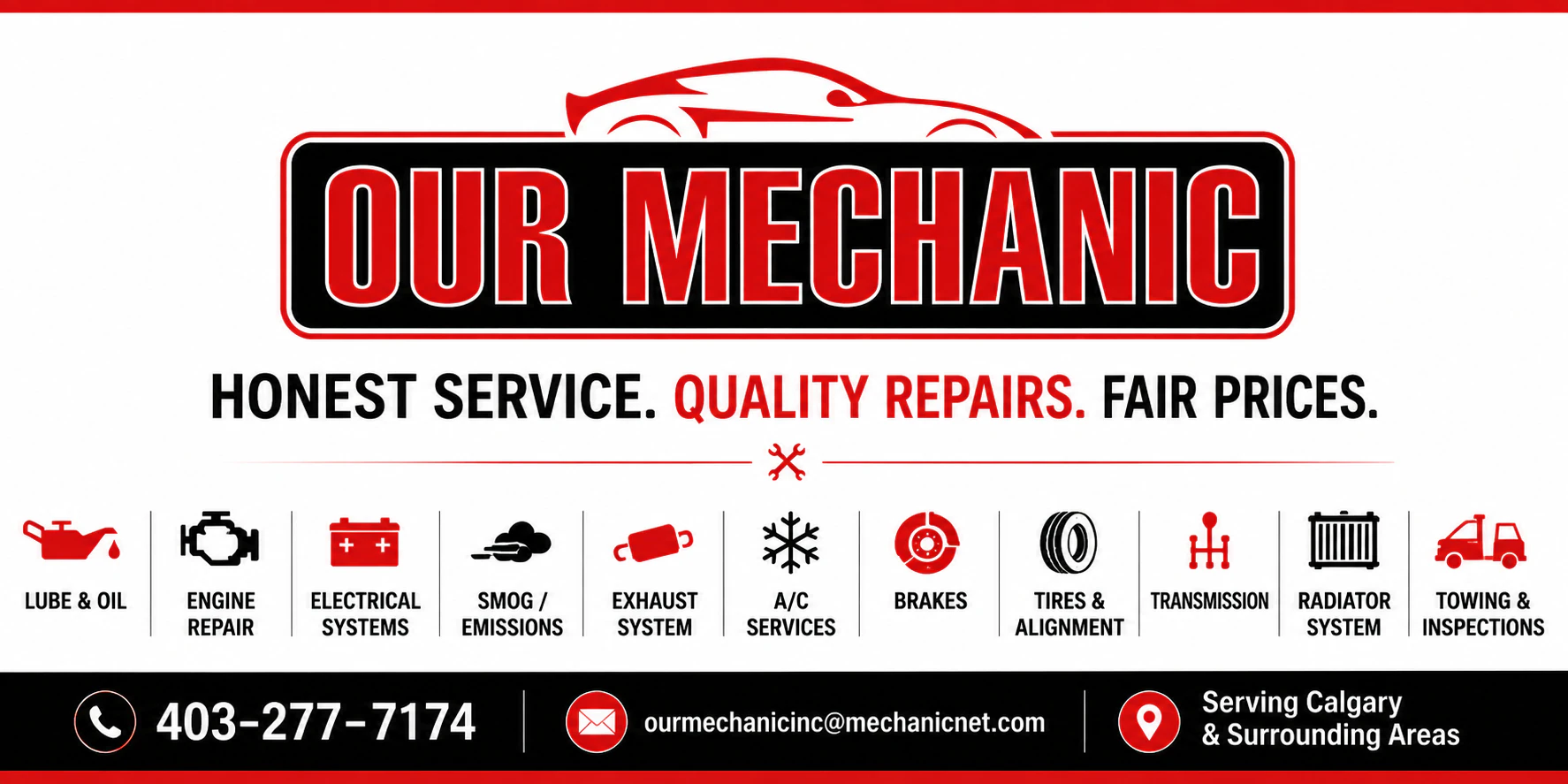 Our Mechanic Inc — general repair & maintenance in Calgary, Alberta