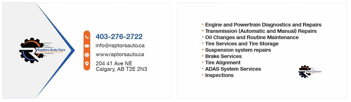Raptors Auto Care — general repair & maintenance in Calgary, Alberta