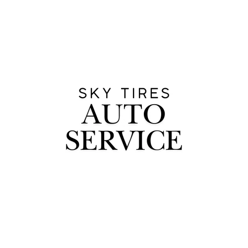 Sky tires auto service logo — tires & wheels in Calgary, Alberta