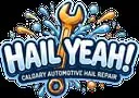 Hail Yeah! Auto Dent Repair logo — body & paint in Calgary, Alberta