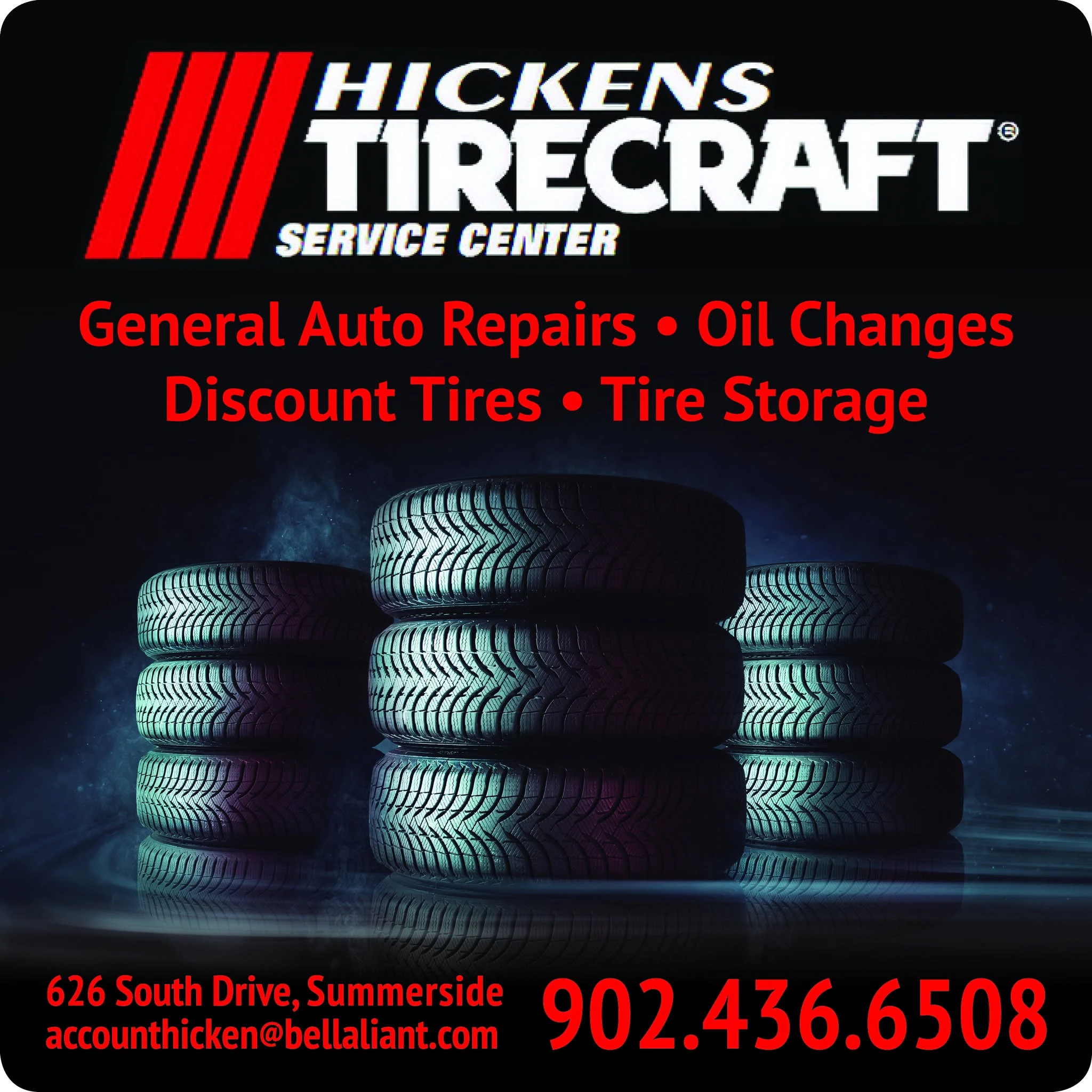 Hicken'S Tirecraft Service Centre — tires & wheels in Summerside, Prince Edward Island