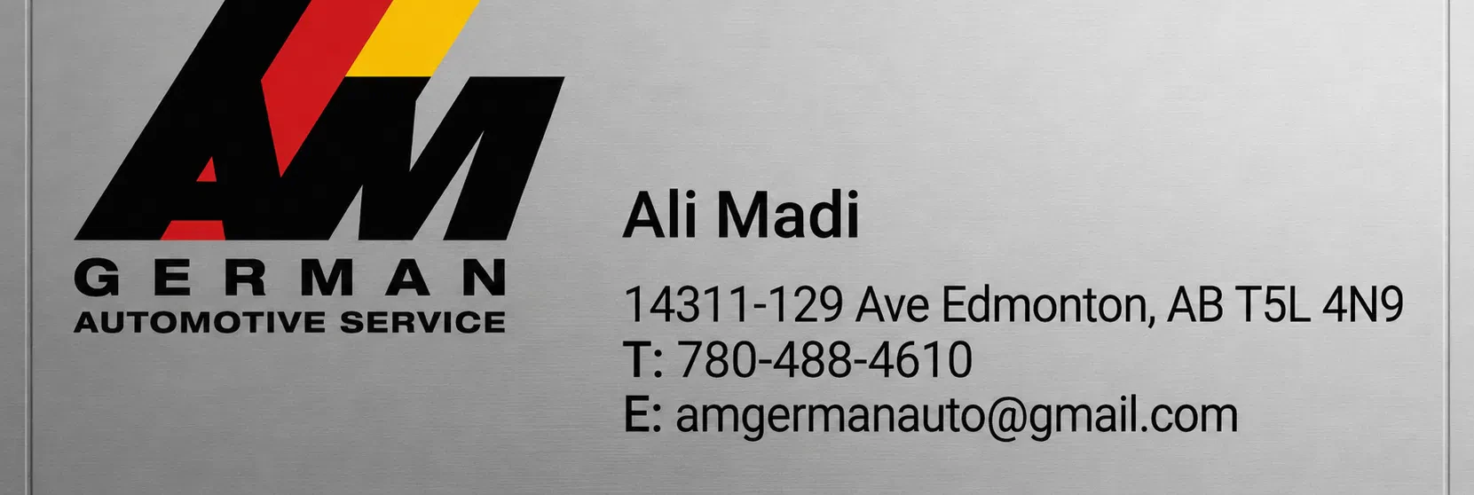 Am German Automotive Service — inspection in Edmonton, Alberta