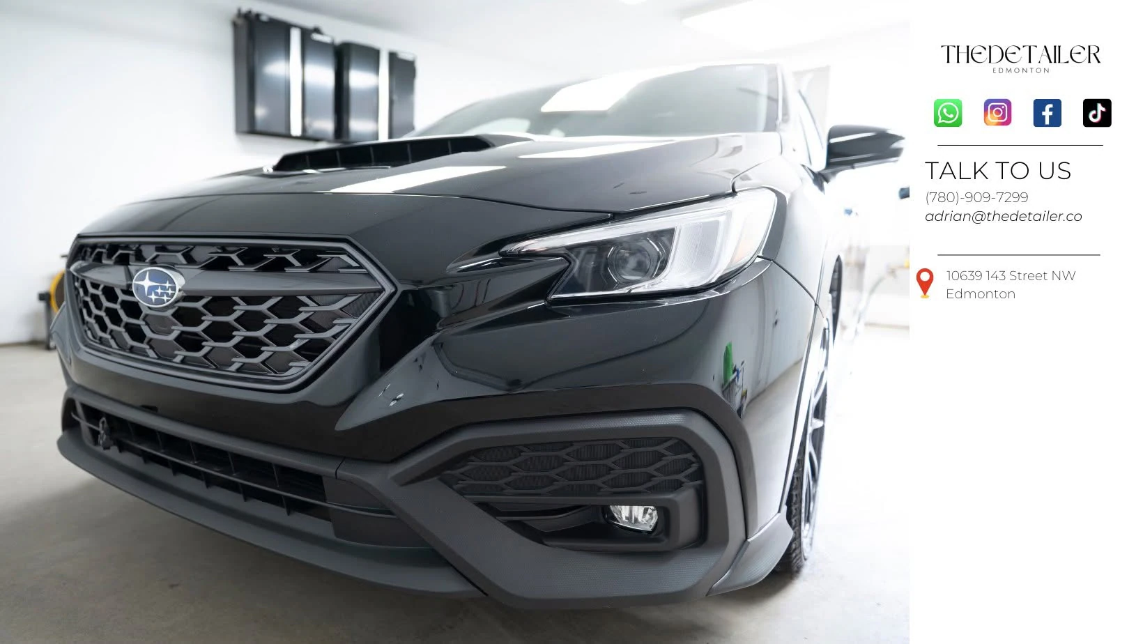 The Detailer logo — detailing & protection in Edmonton, Alberta