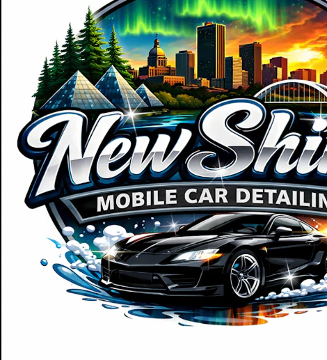 New Shine Mobile Car Detailing logo — detailing & protection in Edmonton, Alberta
