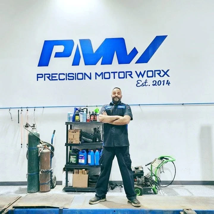 Precision Motor Worx logo — inspection in Red Deer, Alberta
