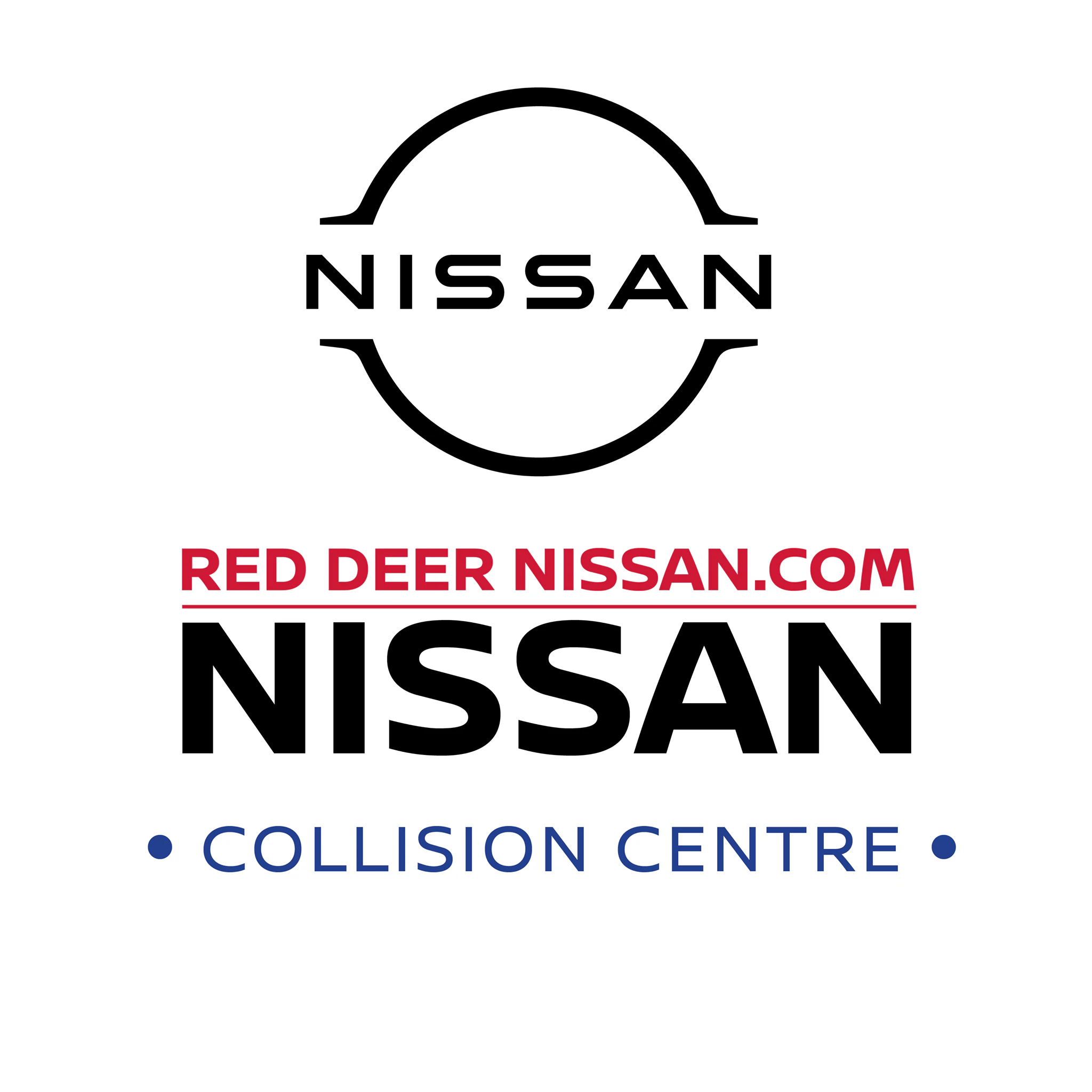 Red Deer Nissan Collision Centre logo — general repair & maintenance in Red Deer, Alberta