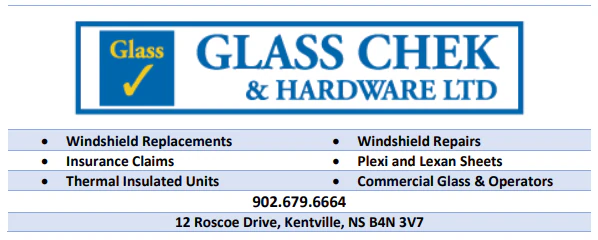Glass Chek & Hardware — general repair & maintenance in Kentville, Nova Scotia