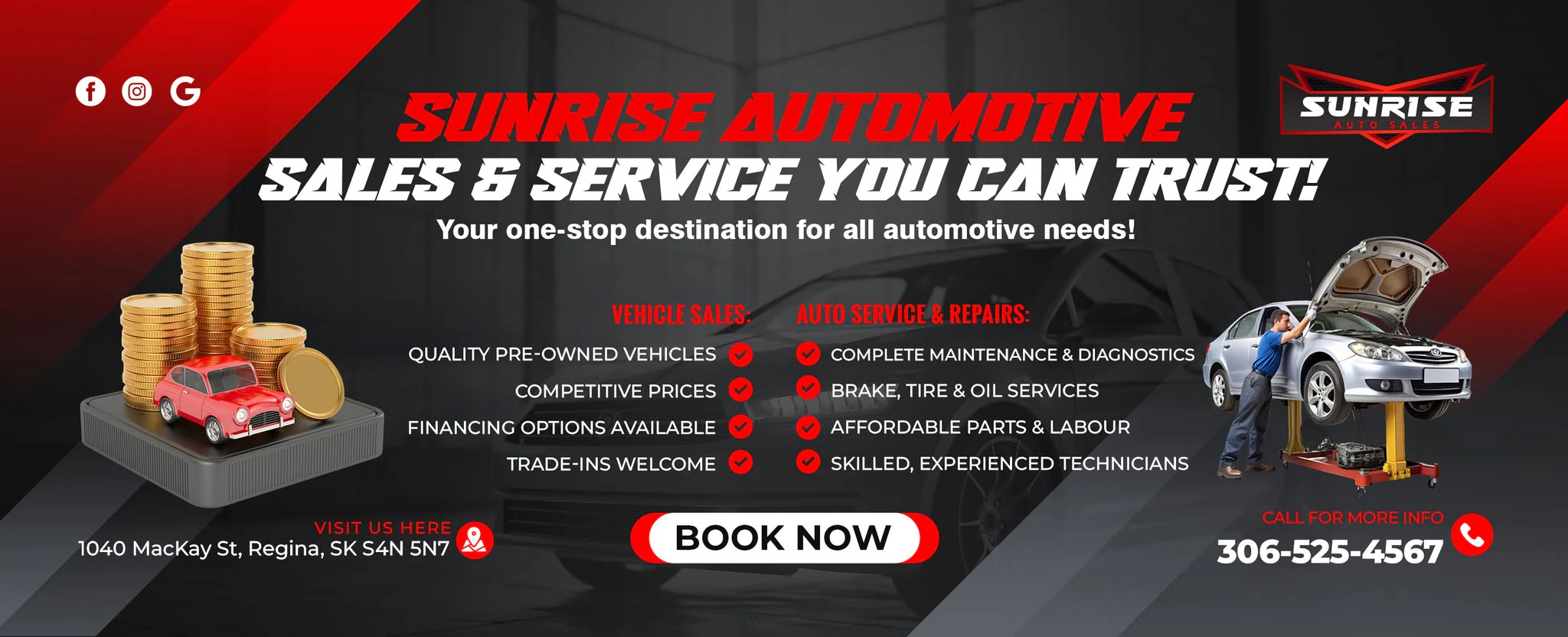 Sunrise Automotive — inspection in Regina, Saskatchewan