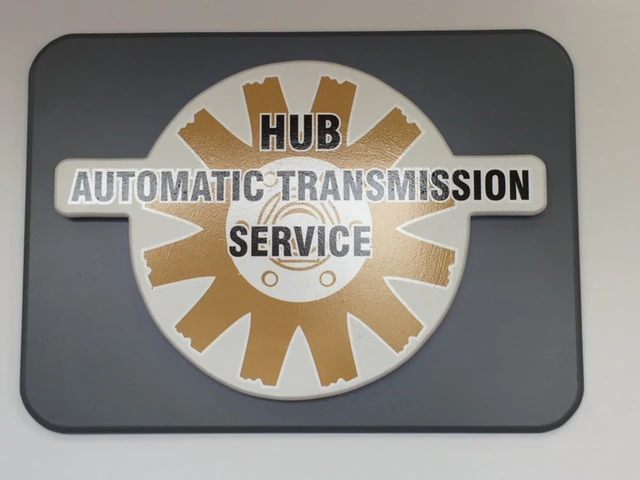 Hub Automatic Transmission Service logo — general repair & maintenance in Saskatoon, Saskatchewan