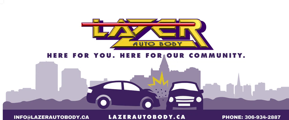 Lazer Autobody logo — general repair & maintenance in Saskatoon, Saskatchewan