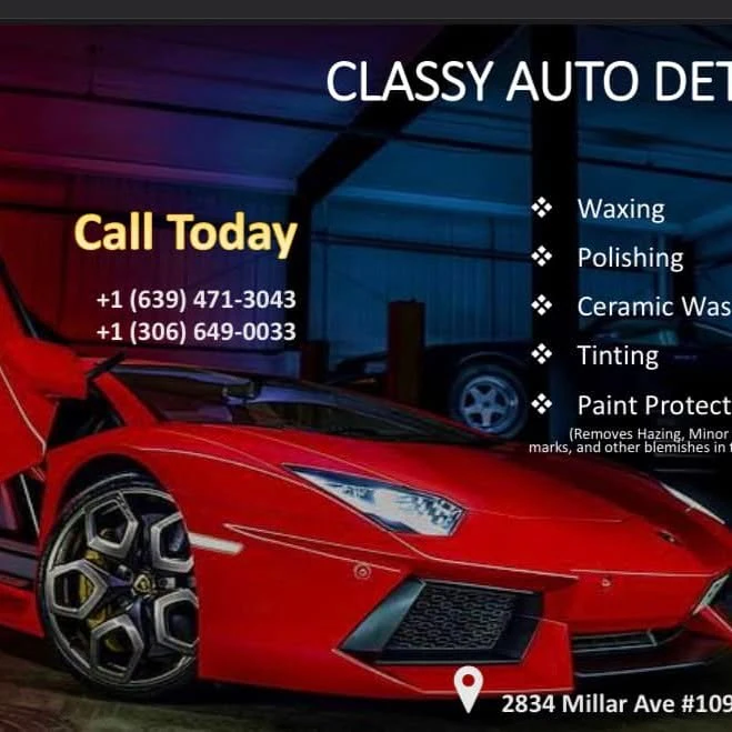 CLASSY AUTO DETAILERS AND TINT logo — detailing & protection in Saskatoon, Saskatchewan