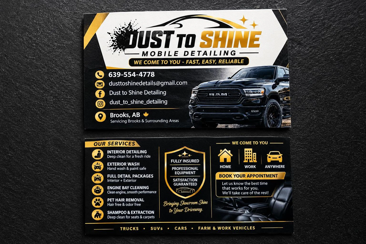 Dust To Shine Details — detailing & protection in Regina, Saskatchewan