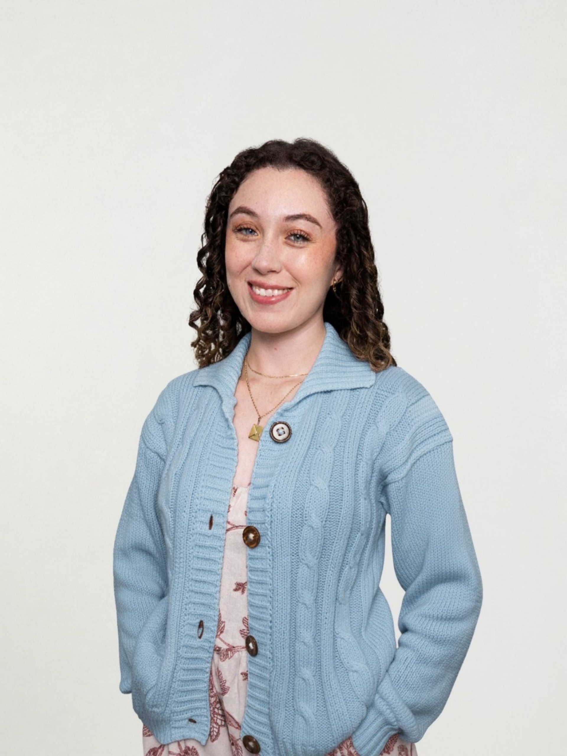 Cárdigan Nevado - Celeste