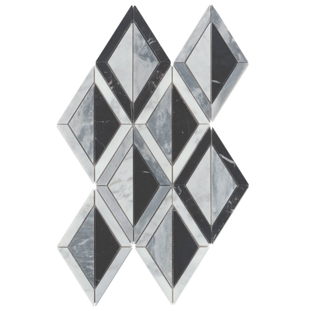 Modni Arlo Honed Marble Mosaic Tile