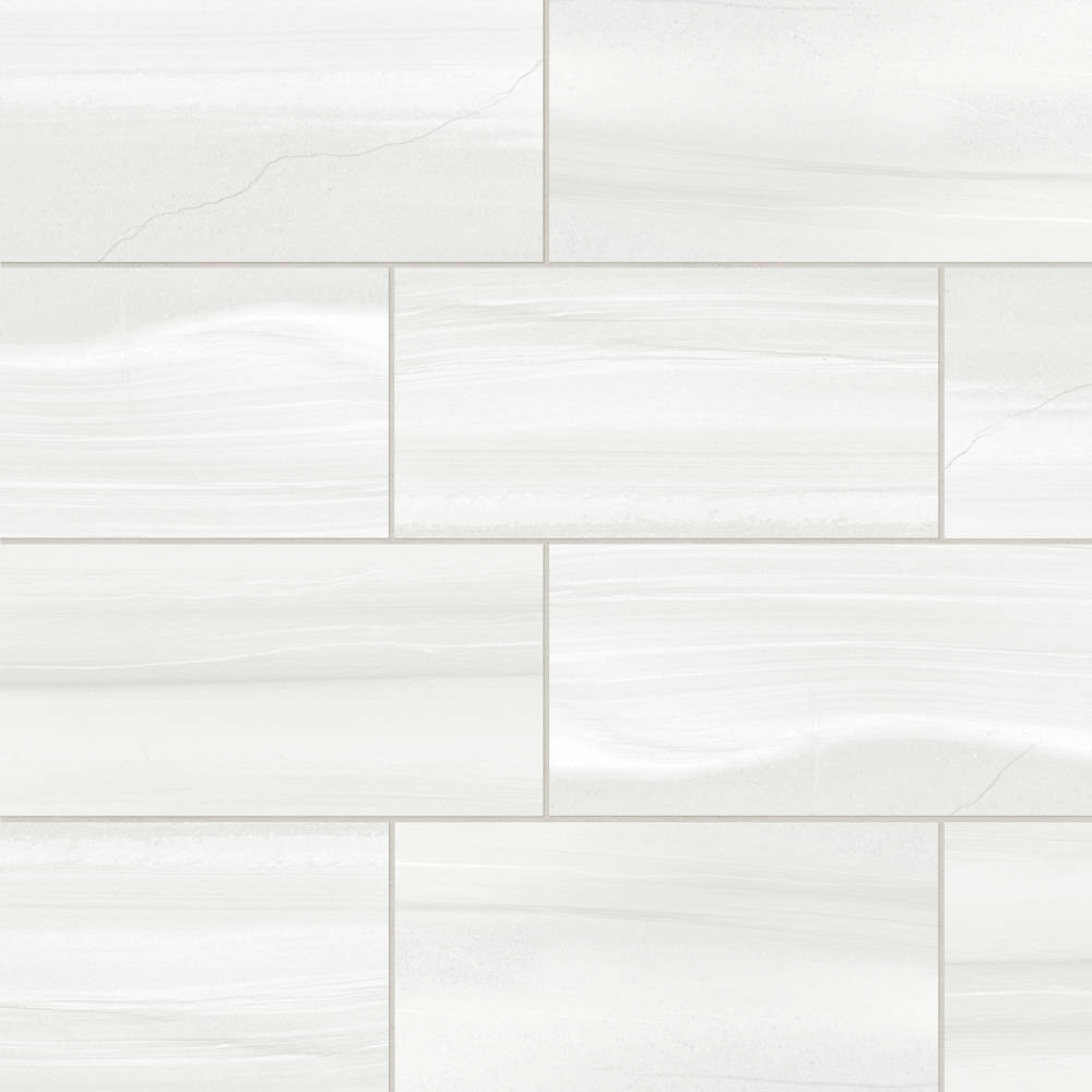 Installation shot of Linear Stone Porcelain Tile