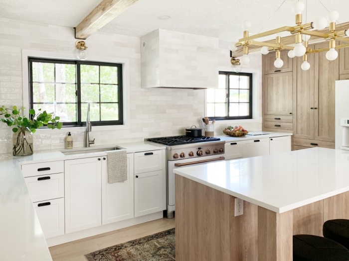 A Walnut Counter And Backsplash in the Laundry Room - Chris Loves