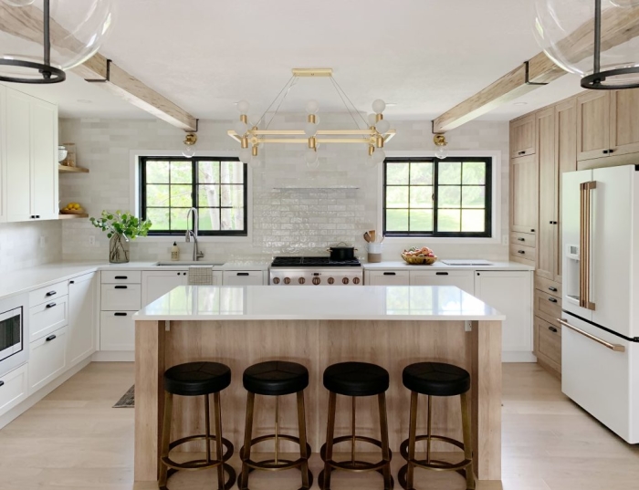 Kitchen Backsplash & Range Hood by Chris Loves Julia | Bedrosians Tile ...