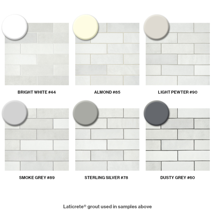 Bedrosians Grout Color Recommendations for Cloe in White