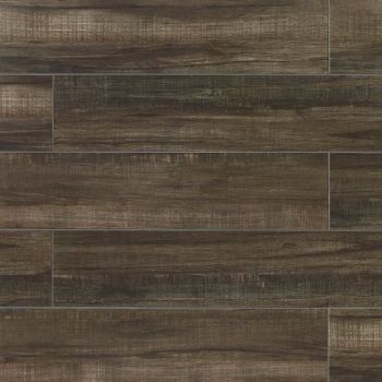 Forest 8x48 wood-look porcelain tile in Black