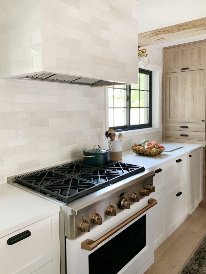 A Walnut Counter And Backsplash in the Laundry Room - Chris Loves