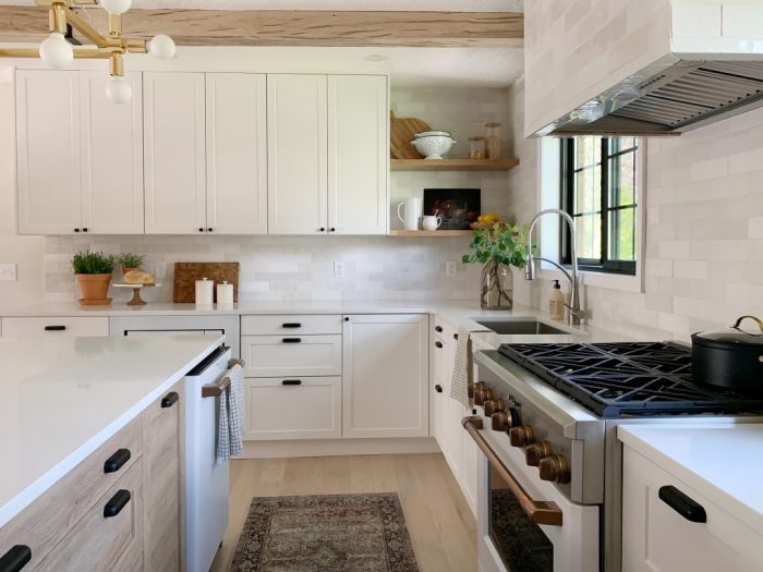 A Walnut Counter And Backsplash in the Laundry Room - Chris Loves