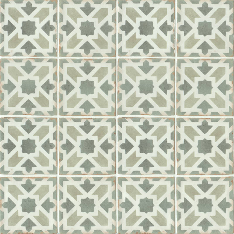 Malik ceramic tile in matte finish, 5x5 size, square shape, perfect for floors and walls