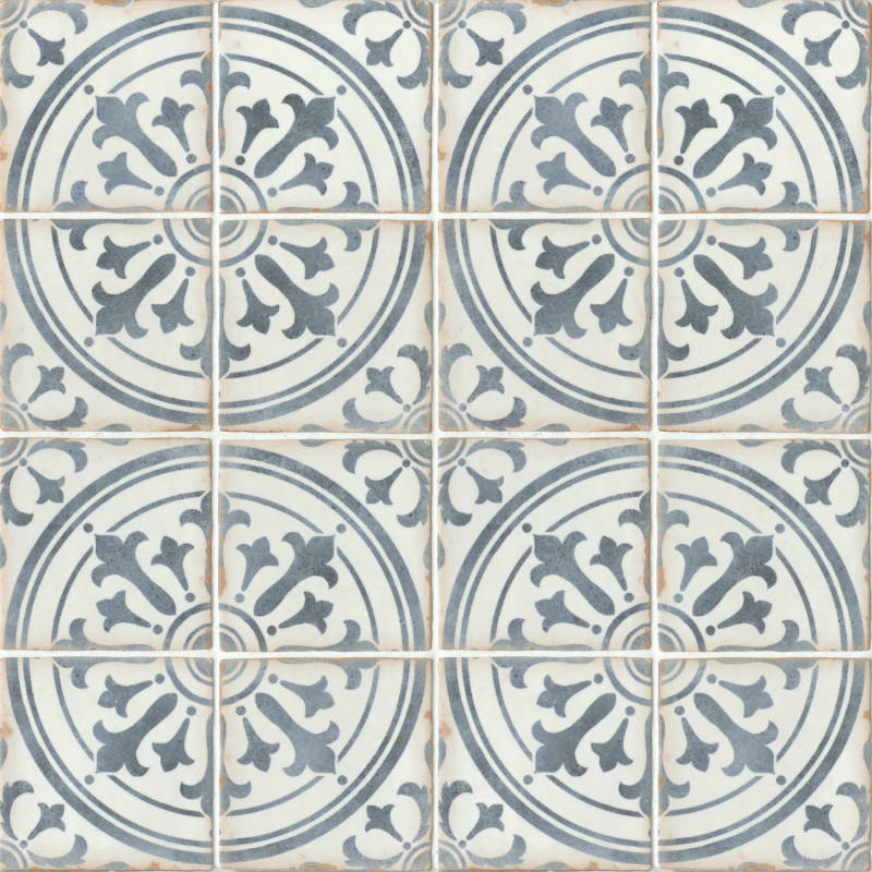 Ziane ceramic tile in matte finish, 5x5 square size, ideal for floors and walls