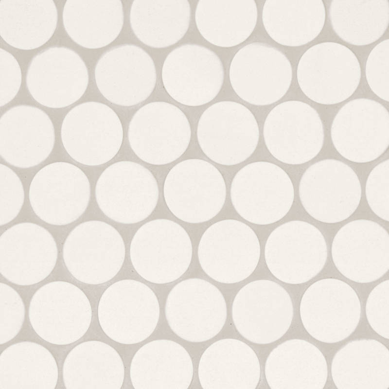 Makoto Shoji White 10x10, Matte, Mosaic Ceramic Tile
