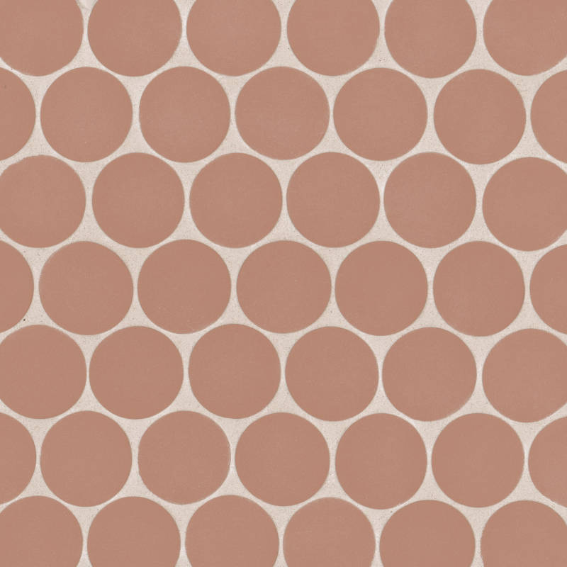 Makoto Umi Terracotta 10x10, Matte, Mosaic Porcelain Tile