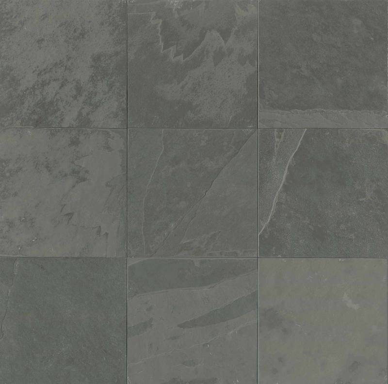 Country Grey Slate Flooring 16x16 and 16x24 brushed finish natural stone